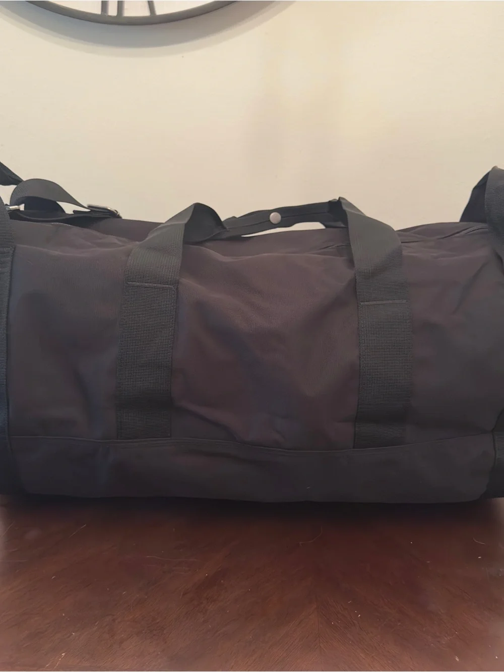 Carhartt Black Canvas Duffel with Adjustable Shoulder Strap